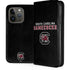 University of South Carolina Gamecocks Black iPhone 15 Pro Folio Case